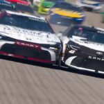 Close call! Reddick, Hamlin make contact on opening Kansas lap