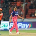 SRH ने चौथी बार लगाया दोहरा शतक, अभिषेक-हेड फ्लॉप, ईशान किशन शतक से चूके, RR को 217 का लक्ष्य