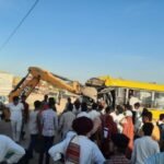 Major Road Accident On In Balotra 10 Students Injured In Collision Between School Bus And Truck 5 Critical – Balotra News