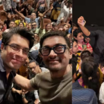‘एक दिन’ की स्क्रीनिंग में फैंस को मिला सरप्राइज, टीम के साथ थिएटर पहुंचे आमिर खान और जुनैद