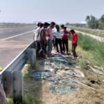 बदायूं में हादसा:ओवर स्पीड में दौड़ रही डबल डेकर बस एक्सप्रेसवे पर पलटी, 21 यात्री घायल, कई की हालत गंभीर – Accident In Badaun Speeding Double Decker Bus Overturns On Expressway Passengers Injured