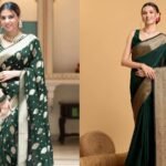 सावन के लिए हरी साड़ियों के कलेक्शन
