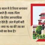 ’15-18 वर्ष है प्रयोग की उम्र’:pocso पर सुप्रीम कोर्ट की टिप्पणी- झूठी शान के लिए केस दर्ज न कराएं माता-पिता – Supreme Court Comments On Pocso Act And Teenagers Relationship