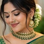 हरियाली तीज पर दिखना है सबसे खूबसूरत, तो ग्रीन साड़ी के साथ ट्राई करें ये स्टोन वर्क नथ