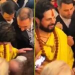 हिंदू संत के पैर छूते नजर आए ईरानी राष्ट्रपति पेजेश्कियान! वीडियो वायरल