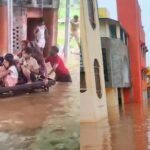 मंदाकिनी नदी का विकराल रूप:खतरे के निशान से 4.5 मीटर ऊपर, फिर डूबा रामघाट; दुकानें-मकान, आश्रम और होटल जलमग्न – Mp News Mandakini River Flood Water Rises 4.5 Metres Above Danger Mark, Ramghat Submerged