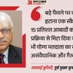 ’13-14 करोड़ नाम हटाना स्कैम’:एसआईआर पर पूर्व सीईसी कुरैशी का बड़ा दावा, और क्या-क्या कहा? – Sir Voter Deletion Sy Quraishi Scam Controversy Voter List
